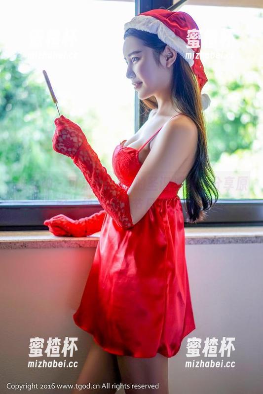 推女神 - 可乐Vicky的圣诞派对，分享原图，快来碰撞节日欢乐值！